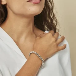 Histoire d'Or Bracelet Carola Maille Jaseron Argent Blanc Outlet