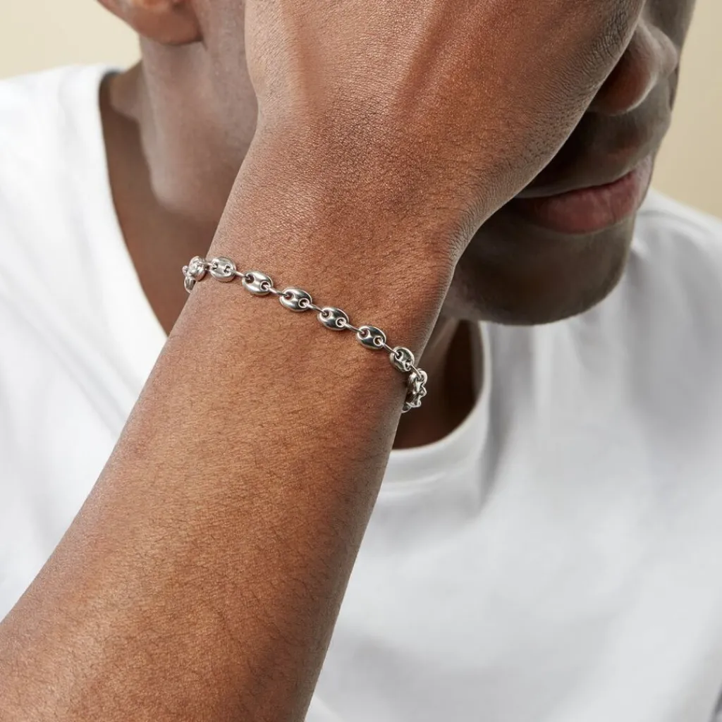 Histoire d'Or Bracelet Carrus Argent Blanc New