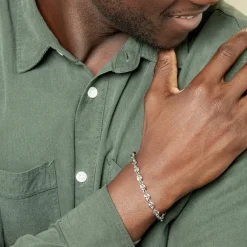 Histoire d'Or Bracelet Carrus Argent Blanc New