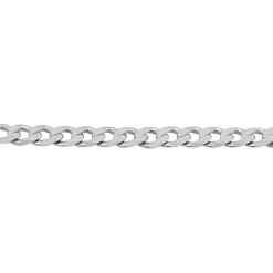 Histoire d'Or Bracelet Casper Maille Gourmette Argent Blanc Discount