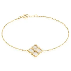 Histoire d'Or Bracelet Cassian Plaque Or Doré Nacre Oxyde De Zirconium Outlet