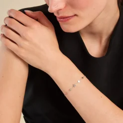 Histoire d'Or Bracelet Celesta Argent Blanc Outlet