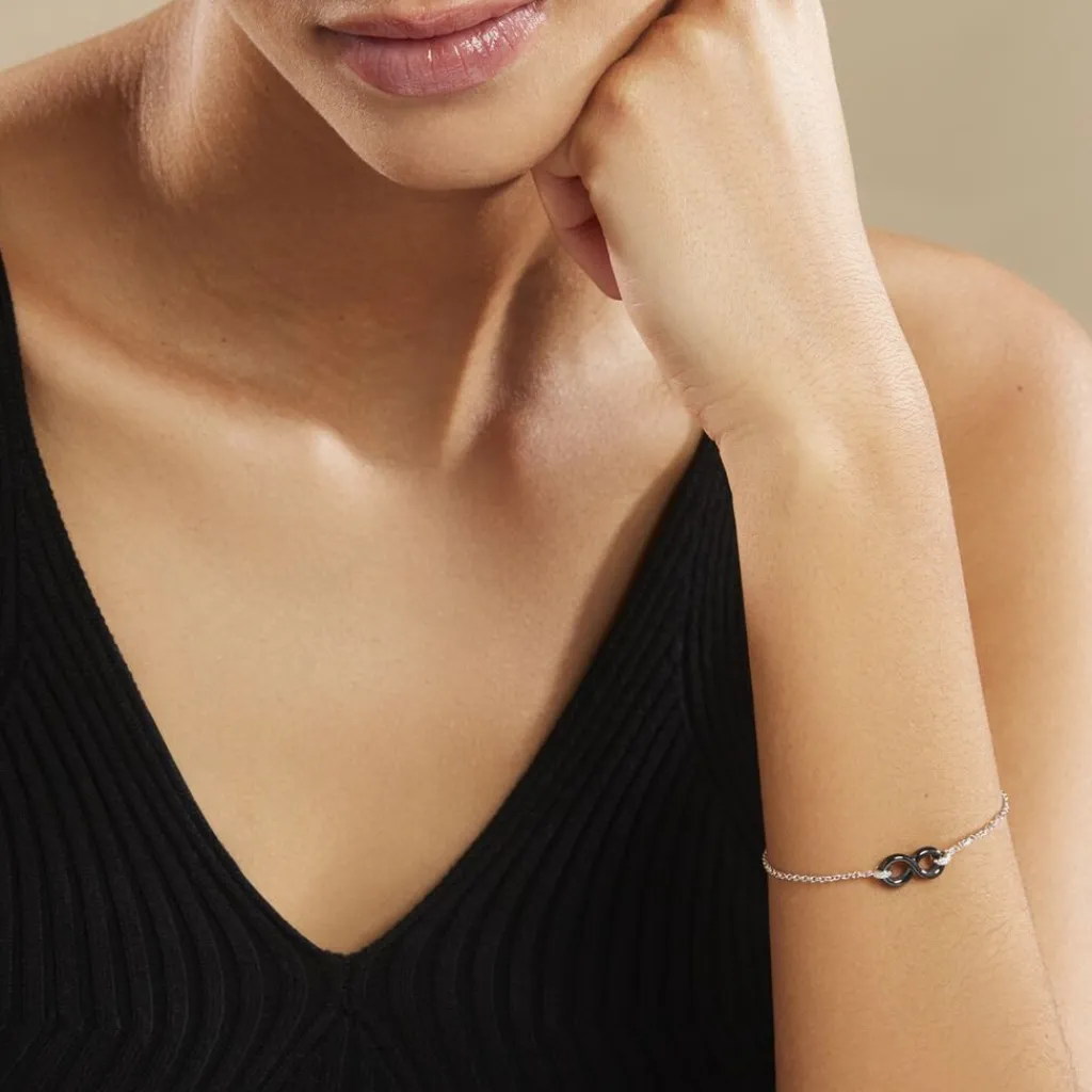 Histoire d'Or Bracelet Celinia Argent Blanc Céramique Et Oxyde De Zirconium Clearance