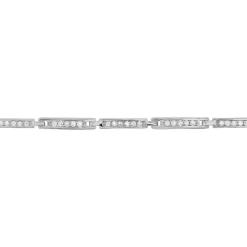 Histoire d'Or Bracelet Celoni Argent Blanc Oxyde De Zirconium New