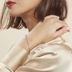 Histoire d'Or Bracelet Celoni Argent Blanc Oxyde De Zirconium New