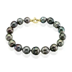 Histoire d'Or Bracelet Cerclee Or Jaune Perle De Culture De Tahiti Online