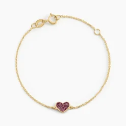 Histoire d'Or Bracelet Cerine Coeur Or Jaune Hot
