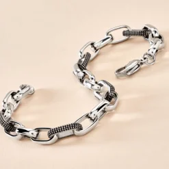 Histoire d'Or Bracelet Cesare Acier Blanc Clearance