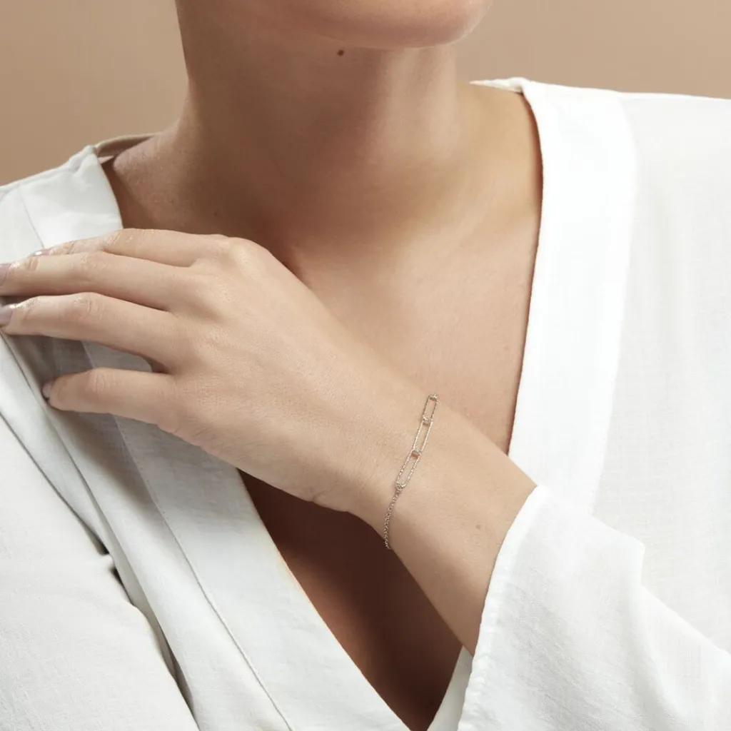 Histoire d'Or Bracelet Chiarina Argent Blanc Discount