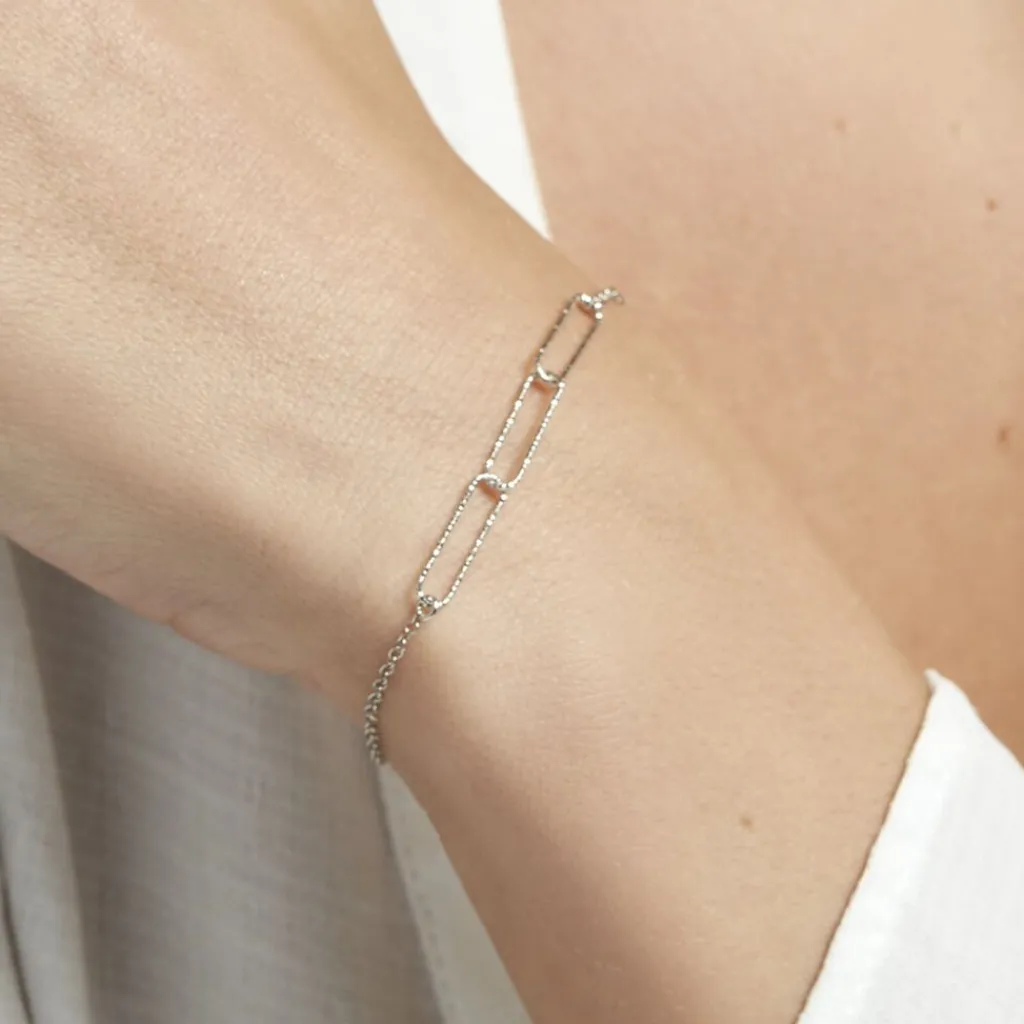 Histoire d'Or Bracelet Chiarina Argent Blanc Discount