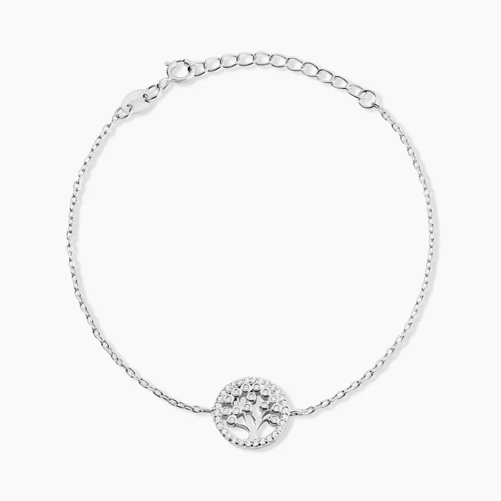 Histoire d'Or Bracelet Chimere Argent Blanc Oxyde De Zirconium Outlet