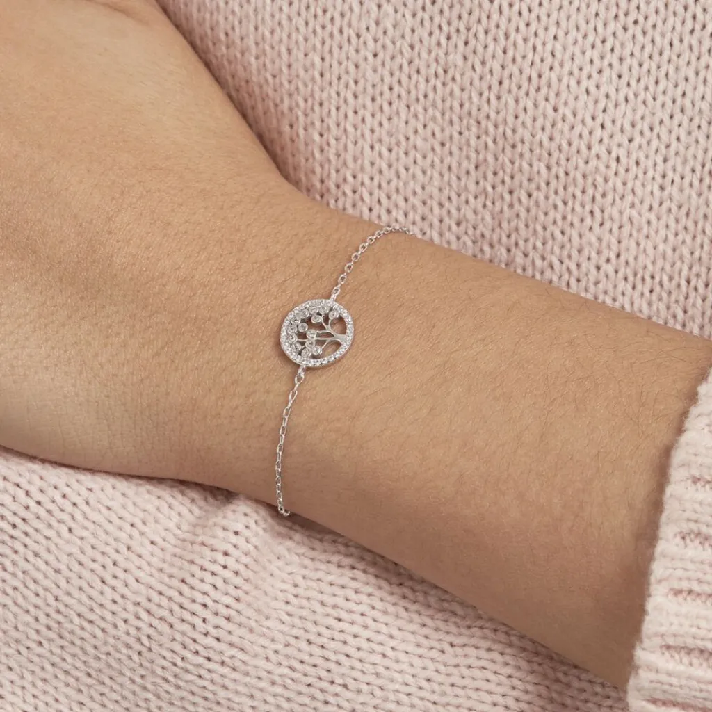 Histoire d'Or Bracelet Chimere Argent Blanc Oxyde De Zirconium Outlet