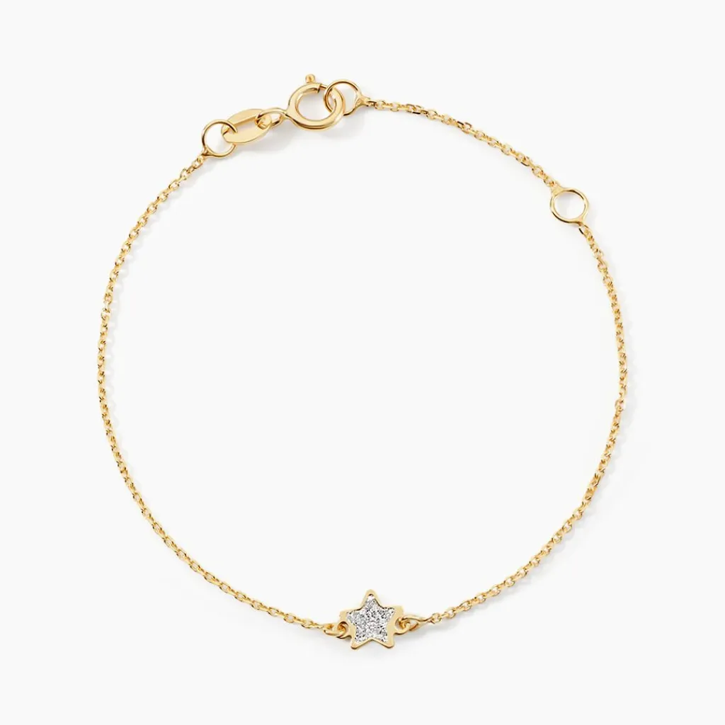Histoire d'Or Bracelet Chirine Etoile Or Jaune Hot