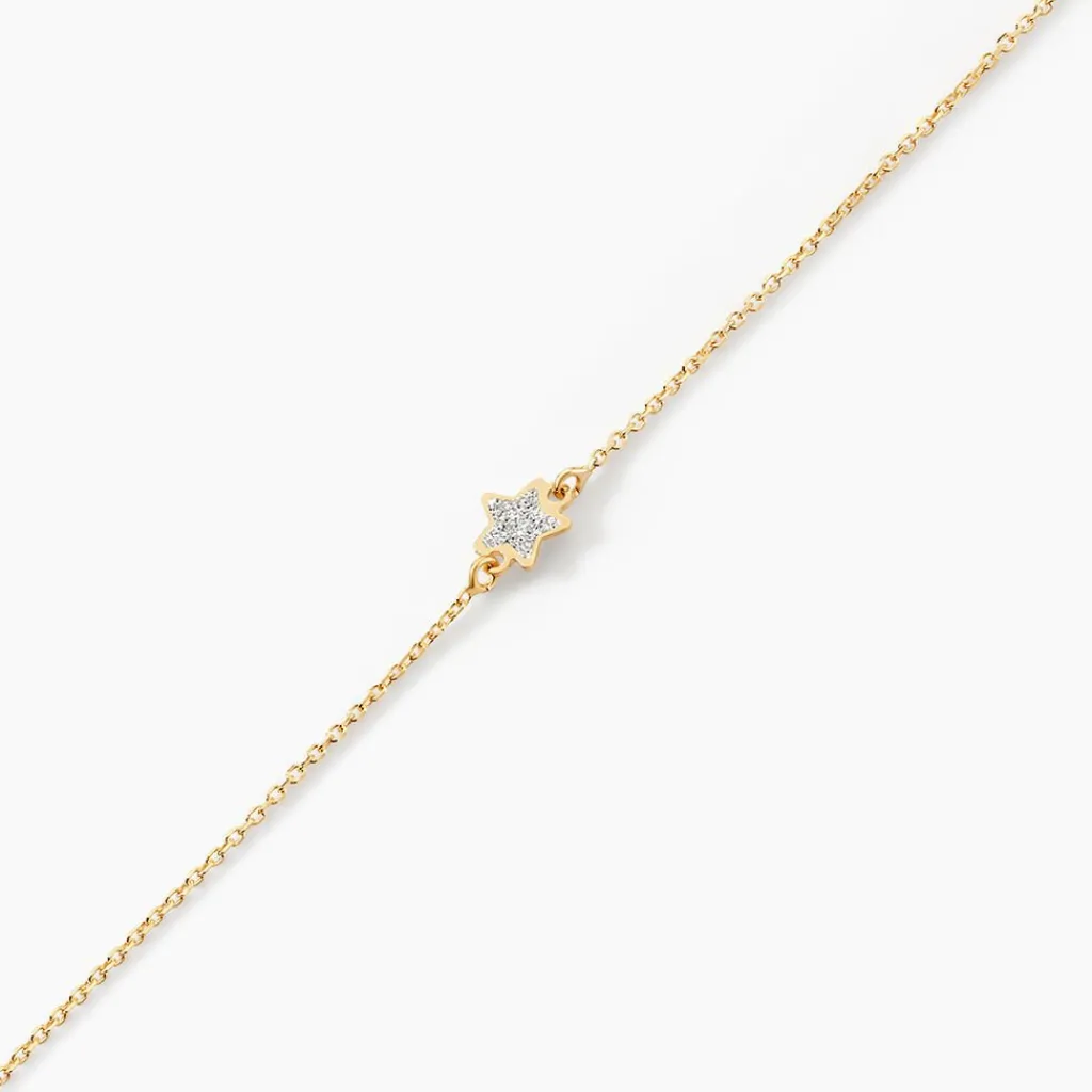 Histoire d'Or Bracelet Chirine Etoile Or Jaune Hot