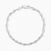 Histoire d'Or Bracelet Ciana Torsade Diamante Argent Blanc Best