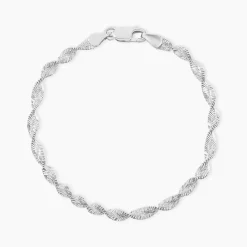 Histoire d'Or Bracelet Ciana Torsade Diamante Argent Blanc Best