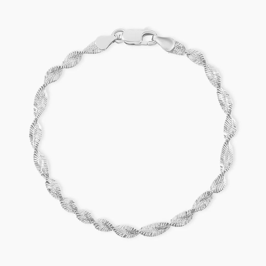 Histoire d'Or Bracelet Ciana Torsade Diamante Argent Blanc Best