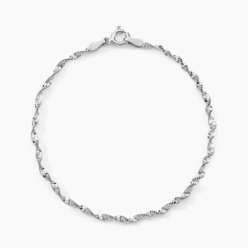 Histoire d'Or Bracelet Ciana Torsade Diamante Argent Blanc Clearance