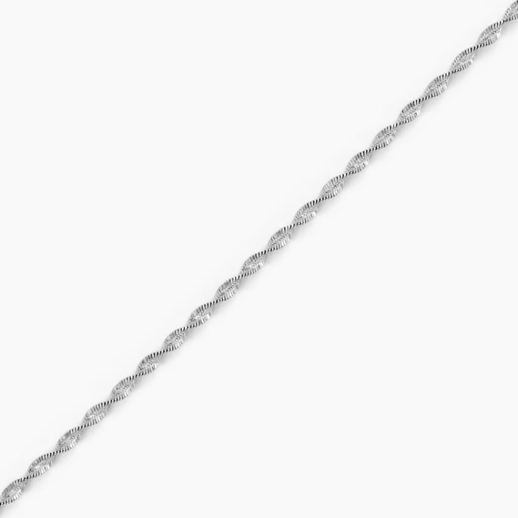 Histoire d'Or Bracelet Ciana Torsade Diamante Argent Blanc