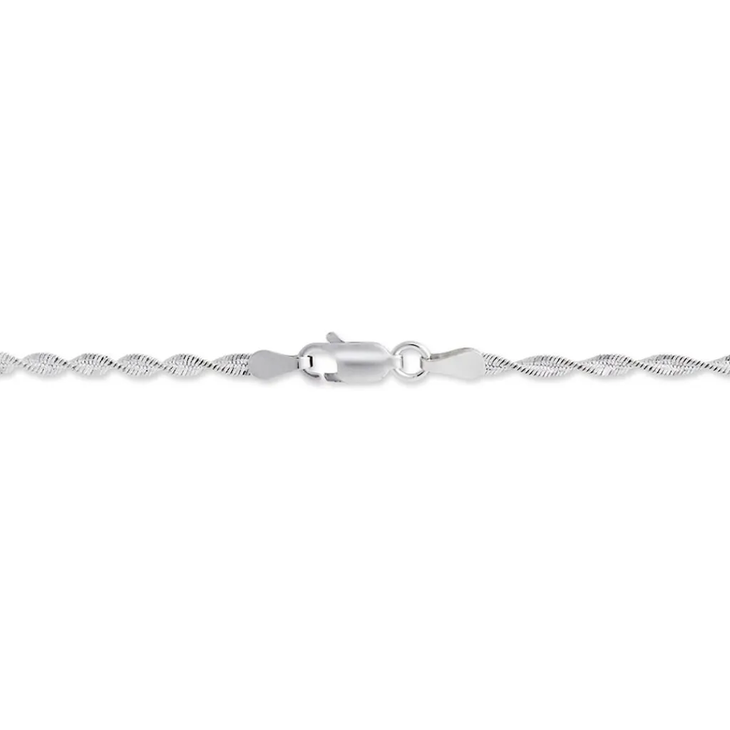 Histoire d'Or Bracelet Ciana Torsade Diamante Argent Blanc