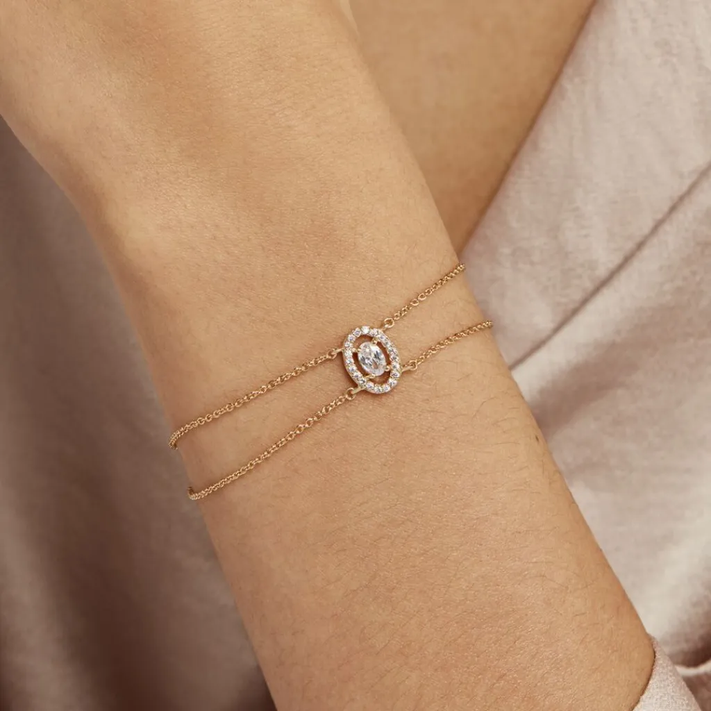 Histoire d'Or Bracelet Classical Plaqué Or Jaune Oxyde De Zirconium Online