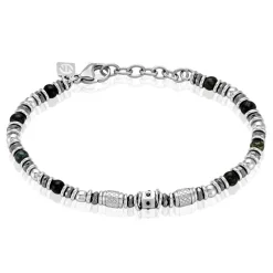 Histoire d'Or Bracelet Cliff Acier Gris Labradorite Hématite Oxyde De Zirconium acier gris labradorite gris Online