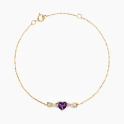 Histoire d'Or Bracelet Clothilde Or Jaune Améthyste Oxyde De Zirconium or jaune améthyste violet Best