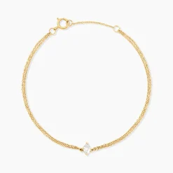 Histoire d'Or Bracelet Collection Icone Or Jaune Diamant Synthétique