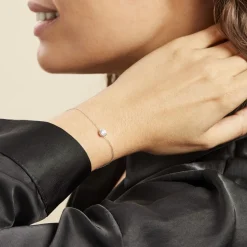 Histoire d'Or Bracelet Columbine De Zirconium Blanc or blanc oxyde Best