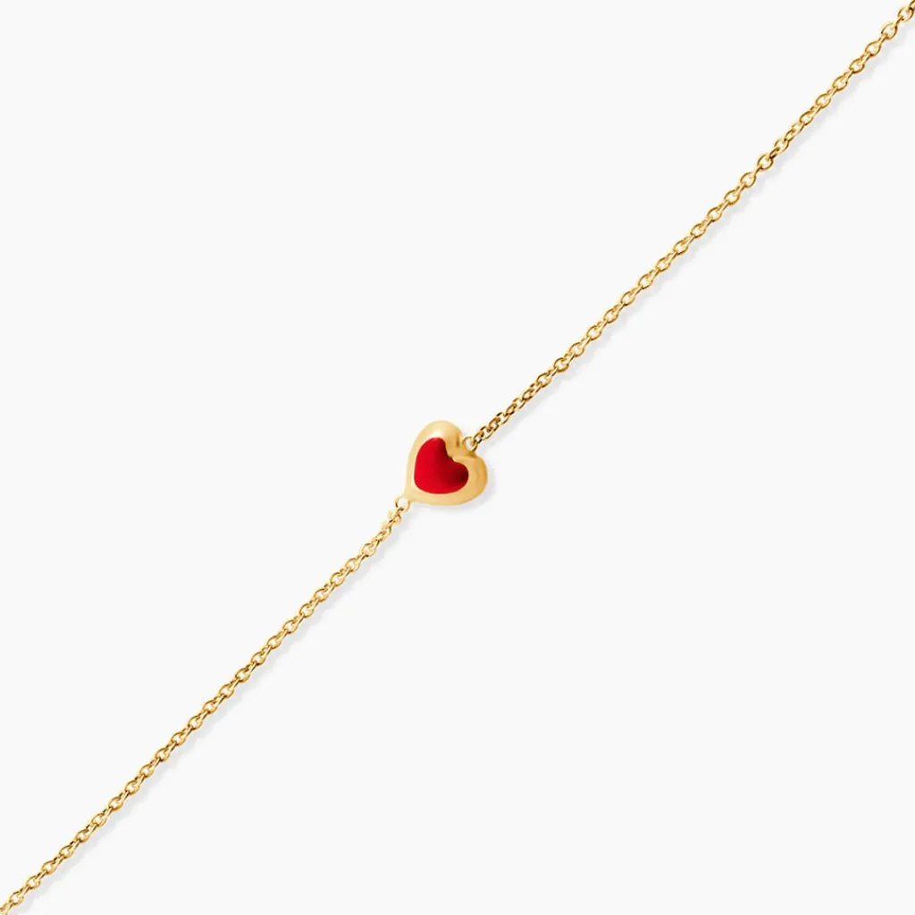Histoire d'Or Bracelet Coralie Coeur Or Jaune Hot