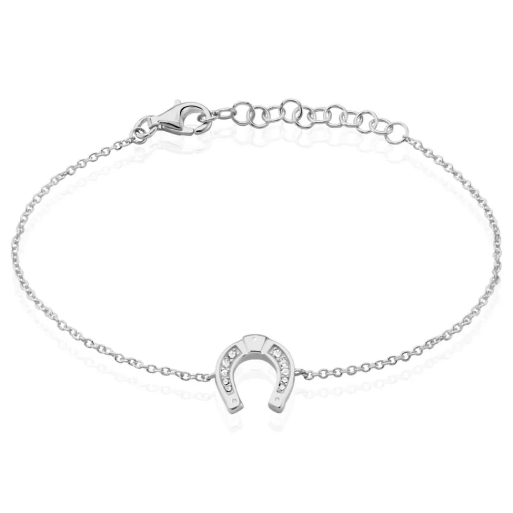 Histoire d'Or Bracelet Court Argent Blanc Centaures Oxyde De Zirconium Discount