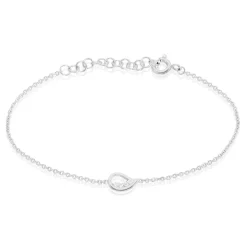 Histoire d'Or Bracelet Court Argent Blanc Sylvan Oxyde De Zirconium Clearance