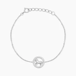 Histoire d'Or Bracelet Court Argent Blanc Ayeline Oxyde De Zirconium