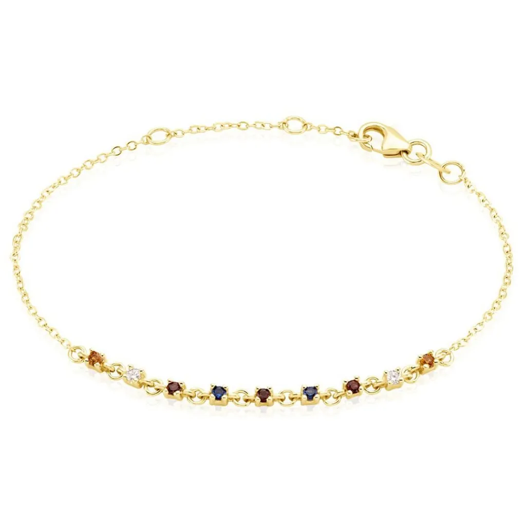 Histoire d'Or Bracelet Céphée Plaqué Or Doré Oxyde De Zirconium Discount