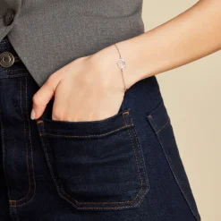 Histoire d'Or Bracelet Cuore Argent Blanc Hot