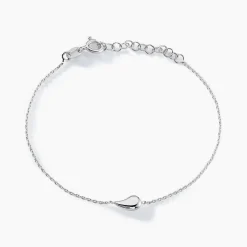 Histoire d'Or Bracelet Curve Argent Blanc