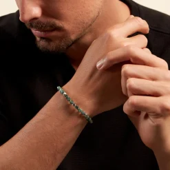 Histoire d'Or Bracelet Cusco Acier Blanc Turquoise acier blanc turquoise vert Discount