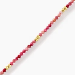 Histoire d'Or Bracelet Cyclades Argent Jaune Rhodonite argent jaune rhodonite rose Sale