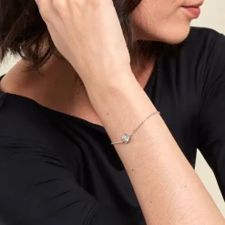 Histoire d'Or Bracelet Cyllene Argent Blanc Oxyde De Zirconium Clearance