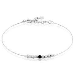Histoire d'Or Bracelet Cyprielle Argent Blanc Pierre De Synthese Discount