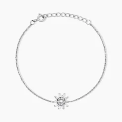 Histoire d'Or Bracelet Daisy Argent Blanc Oxyde De Zirconium Best