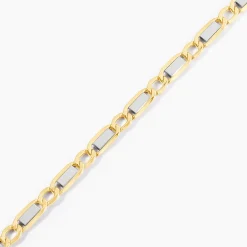 Histoire d'Or Bracelet Danae Plaquette Or Bicolore New