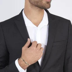 Histoire d'Or Bracelet Danae Plaquette Or Bicolore New