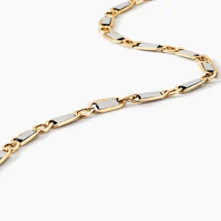 Histoire d'Or Bracelet Danae Plaquette Or Bicolore Hot