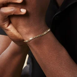 Histoire d'Or Bracelet Danae Plaquette Or Bicolore Hot