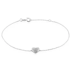 Histoire d'Or Bracelet Dann Or Blanc Oxyde De Zirconium Outlet