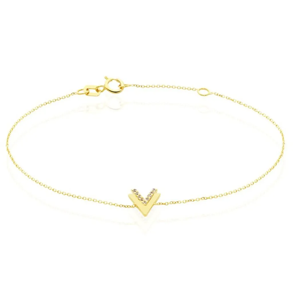 Histoire d'Or Bracelet Dao Or Jaune Oxyde De Zirconium Outlet