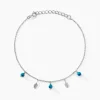 Histoire d'Or Bracelet Darcie Argent Blanc Turquoise