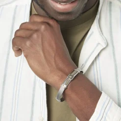 JOURDAN Bracelet Davilia Or Acier Bicolore New