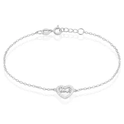 Histoire d'Or Bracelet Delicata Argent Blanc Oxyde De Zirconium Outlet